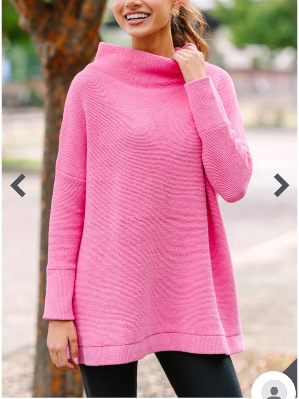 Free People “Ottoman Slouchy Tunic” Pink.  Size XS NWT